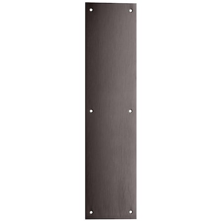 Ives Push Plate, 3-1/2-in x 15-in, Oil Rubbed Bronze 8200 US10B 3.5X15